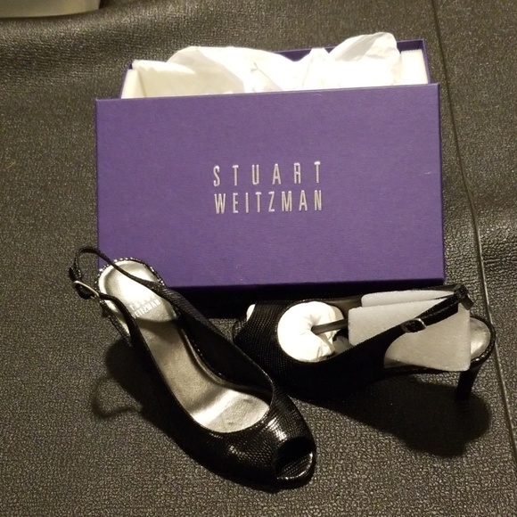 Stuart Weitzman Shoes - Sz 6.5Ladys open to slinky slingback black heels